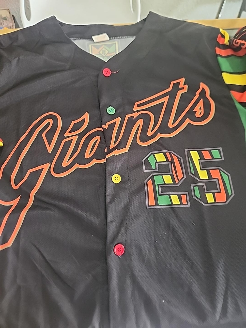 GIANTS #25 Black Heritage Jersey